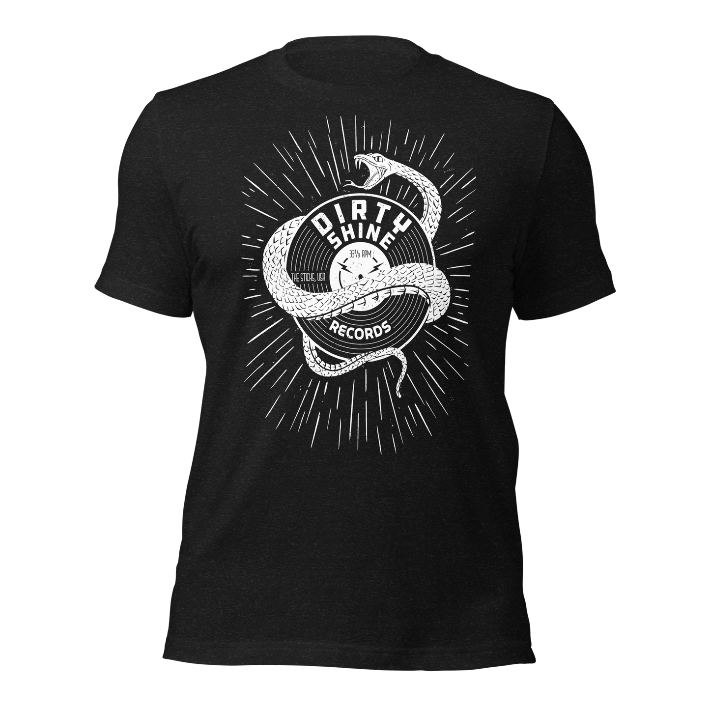 Dirty Shine Record Tee - Black