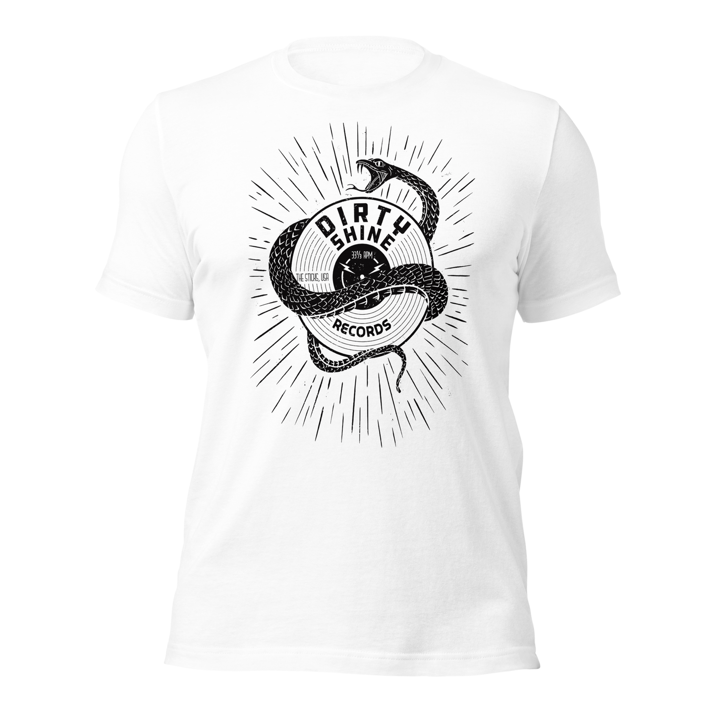 Dirty Shine Records Tee - White