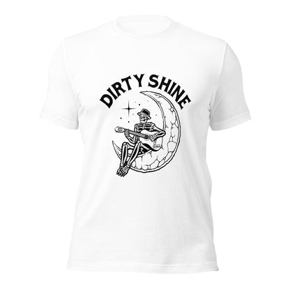 Dirty Shine Skeleton on the Moon - White